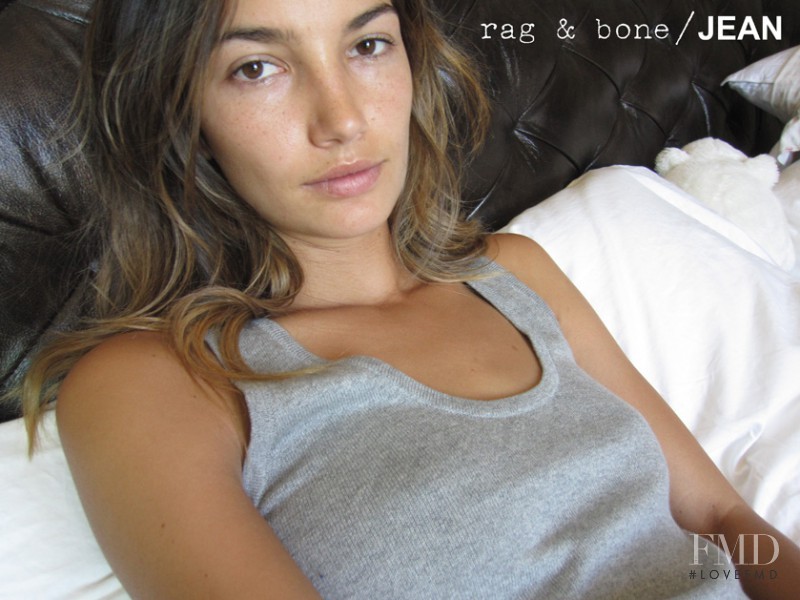 Lily Aldridge featured in  the rag & bone DIY catalogue for Spring/Summer 2011