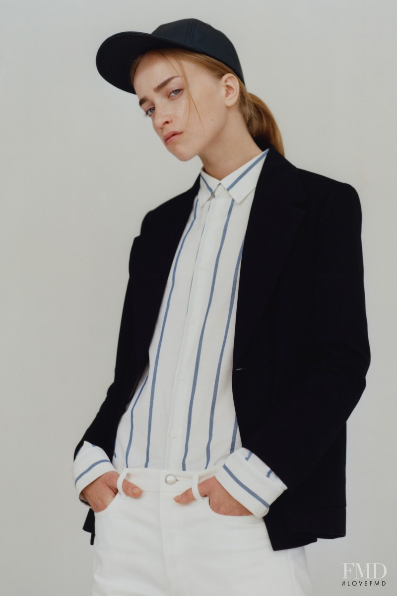 Hazel Crew featured in  the A.P.C. lookbook for Spring 2016