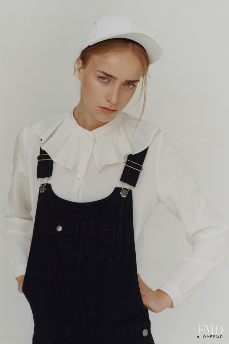 Hazel Crew featured in  the A.P.C. lookbook for Spring 2016