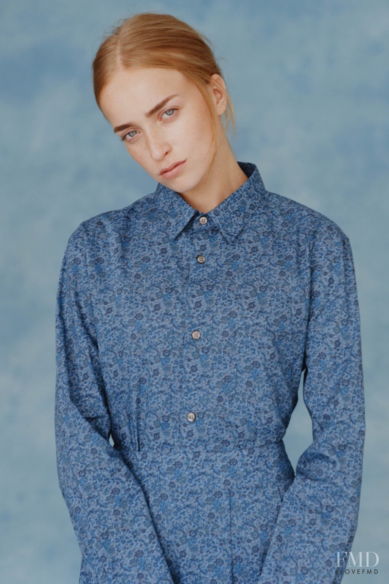 Hazel Crew featured in  the A.P.C. lookbook for Spring 2016