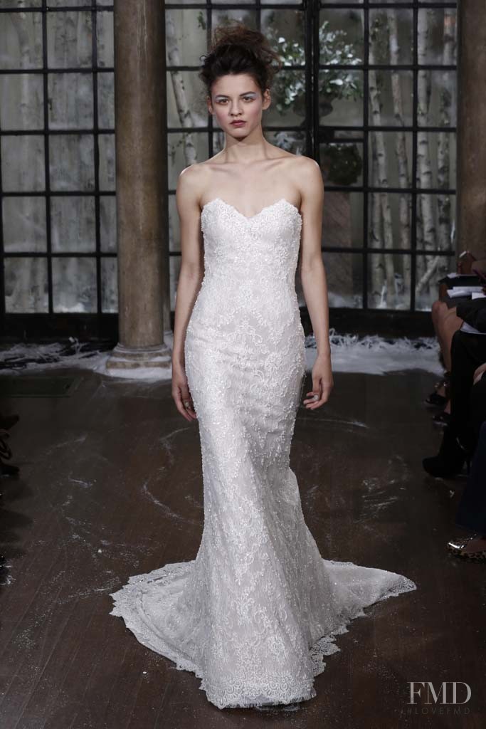 Liza Schwab featured in  the Ines Di Santo Bridal fashion show for Autumn/Winter 2015
