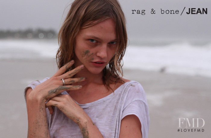 Sasha Pivovarova featured in  the rag & bone DIY catalogue for Spring/Summer 2011