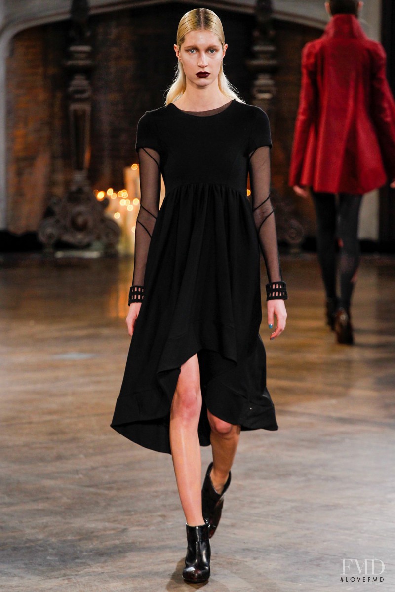 Eveline Rozing featured in  the Katie Gallagher fashion show for Autumn/Winter 2014