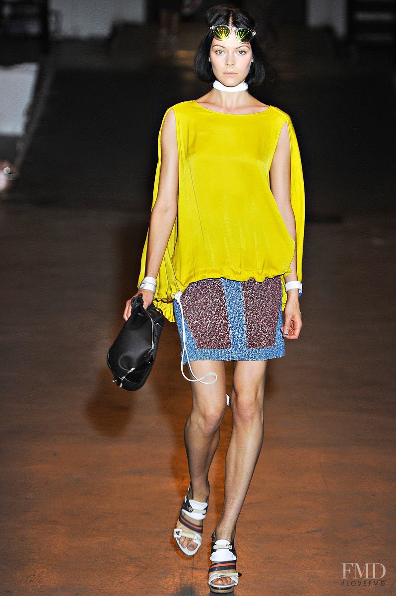 Kinga Rajzak featured in  the rag & bone fashion show for Spring/Summer 2012