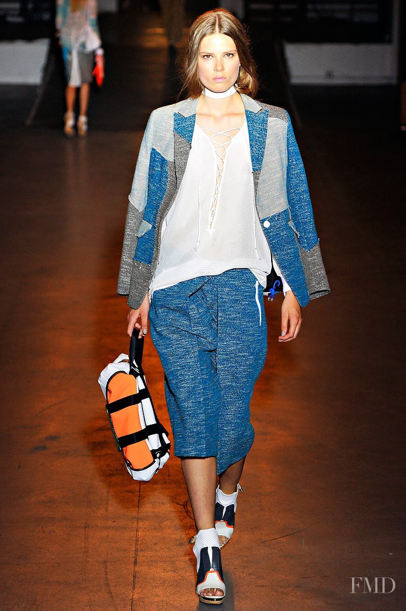 Caroline Brasch Nielsen featured in  the rag & bone fashion show for Spring/Summer 2012