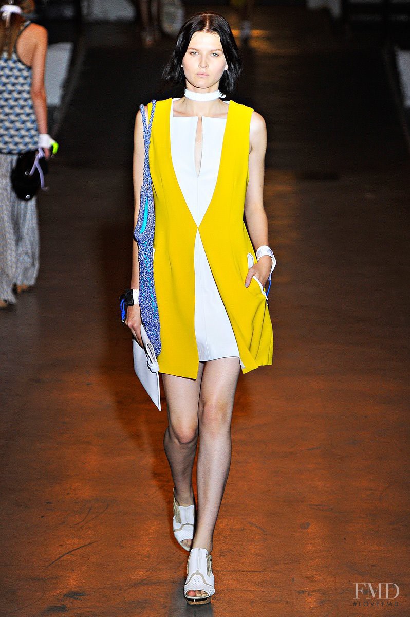 Katlin Aas featured in  the rag & bone fashion show for Spring/Summer 2012