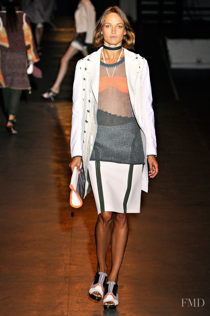 Karmen Pedaru featured in  the rag & bone fashion show for Spring/Summer 2012