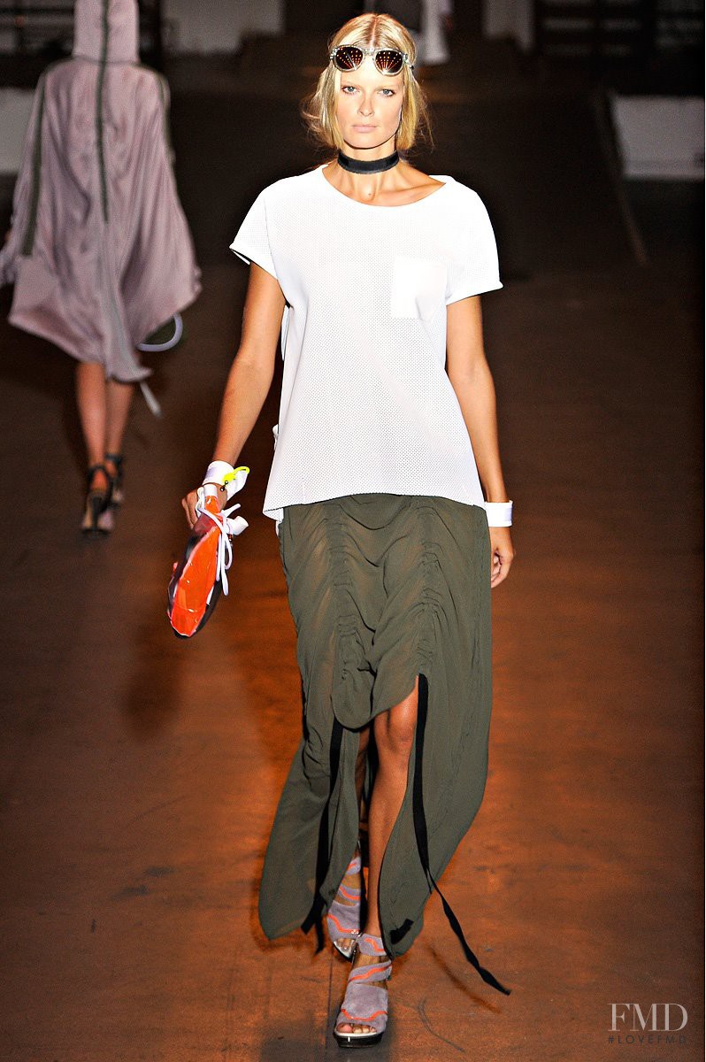 Julia Stegner featured in  the rag & bone fashion show for Spring/Summer 2012