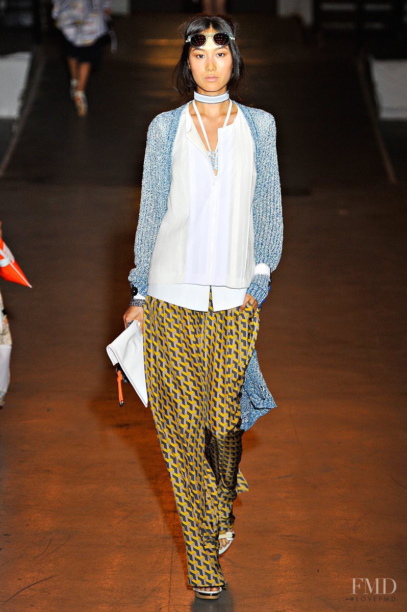 Shu Pei featured in  the rag & bone fashion show for Spring/Summer 2012