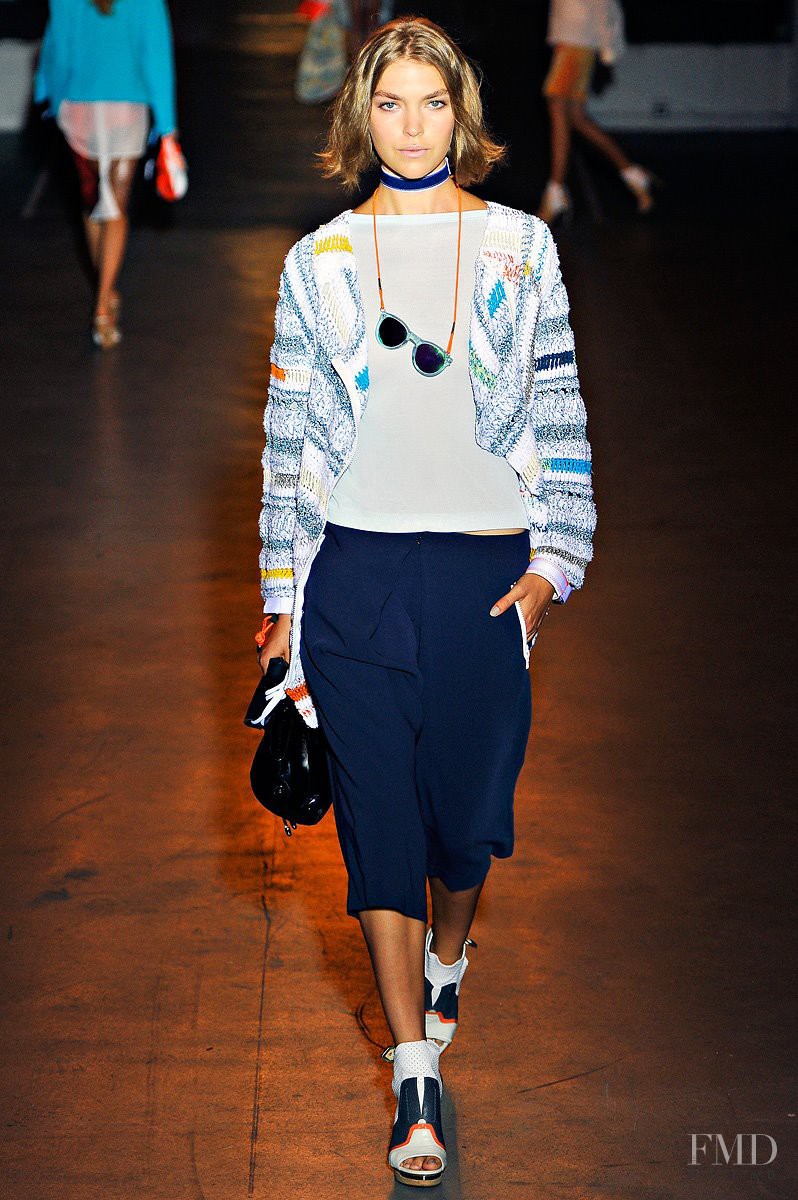 Arizona Muse featured in  the rag & bone fashion show for Spring/Summer 2012