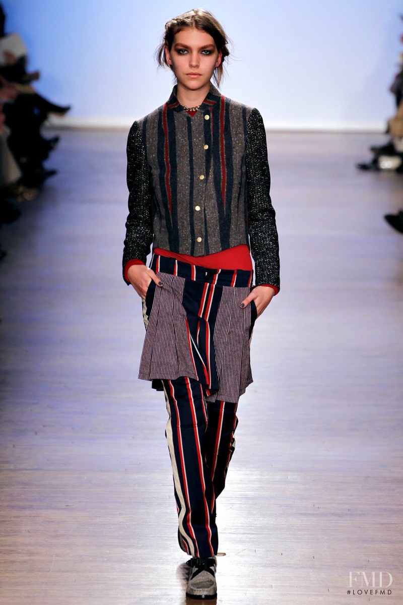 Arizona Muse featured in  the rag & bone fashion show for Autumn/Winter 2011