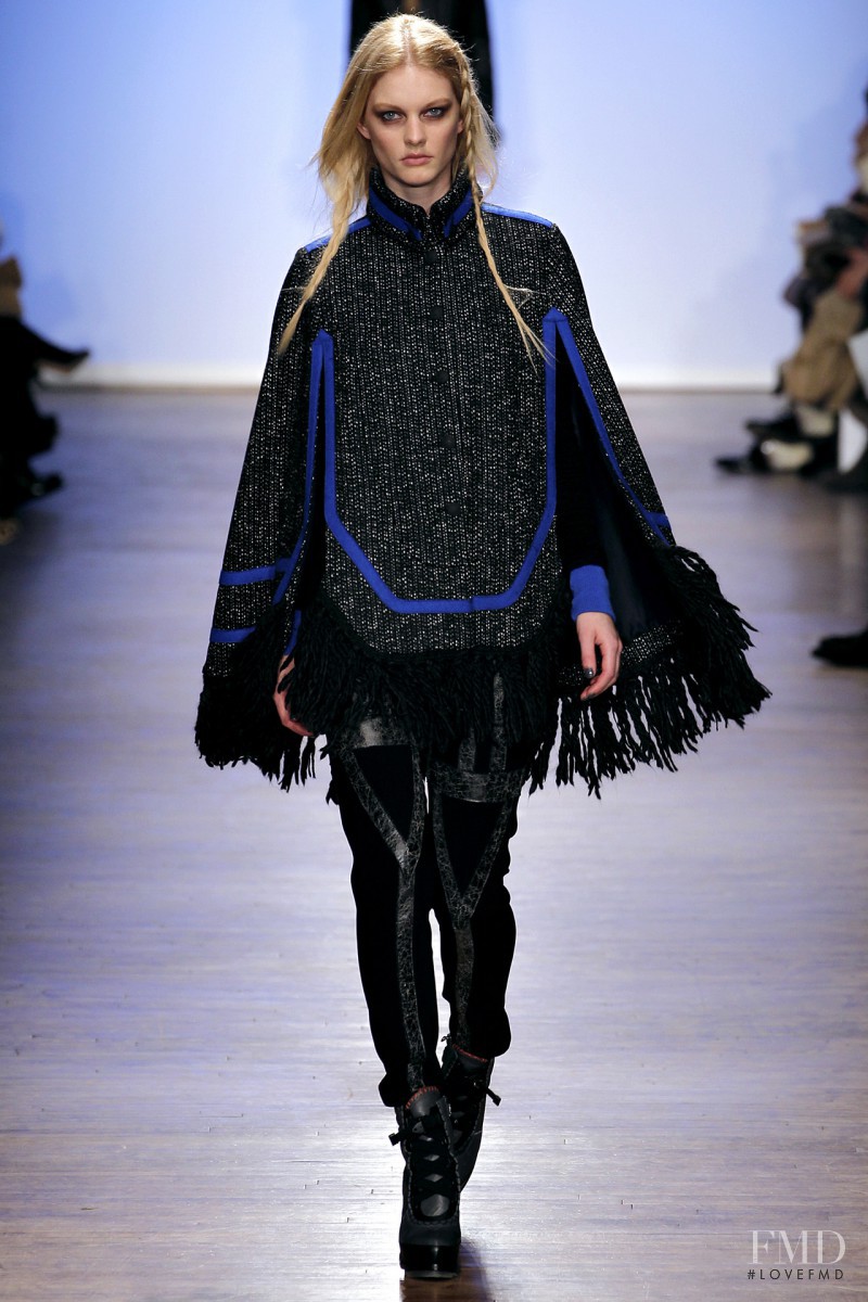 Patricia van der Vliet featured in  the rag & bone fashion show for Autumn/Winter 2011