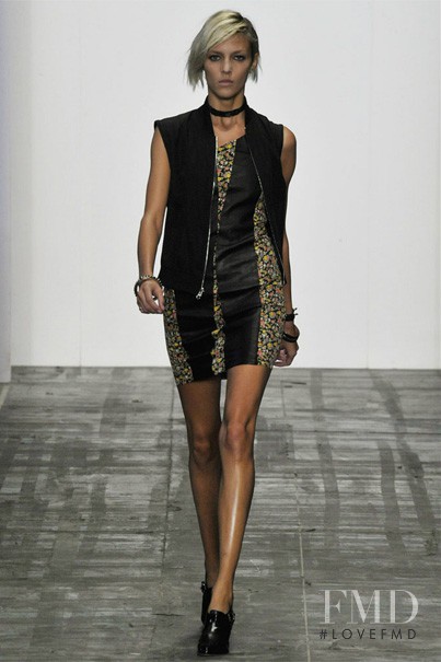 Anja Rubik featured in  the rag & bone fashion show for Spring/Summer 2009