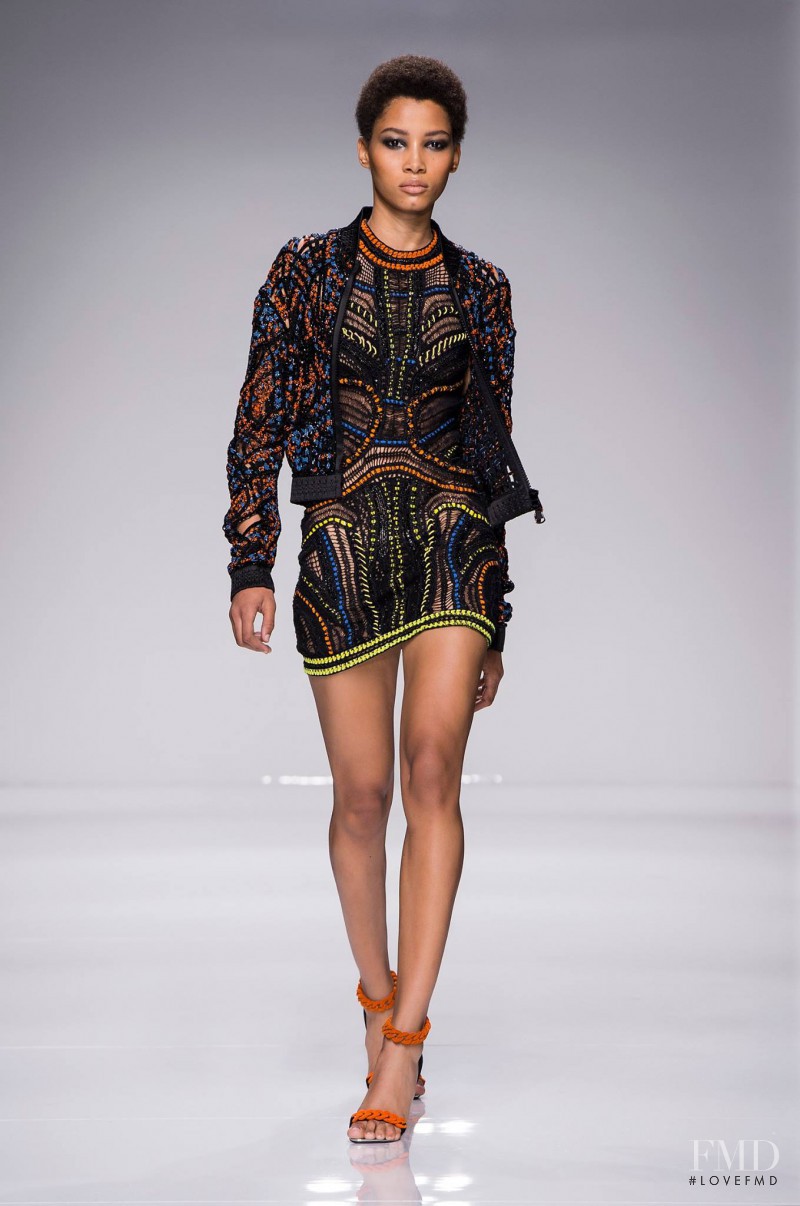 Lineisy Montero featured in  the Atelier Versace fashion show for Spring/Summer 2016