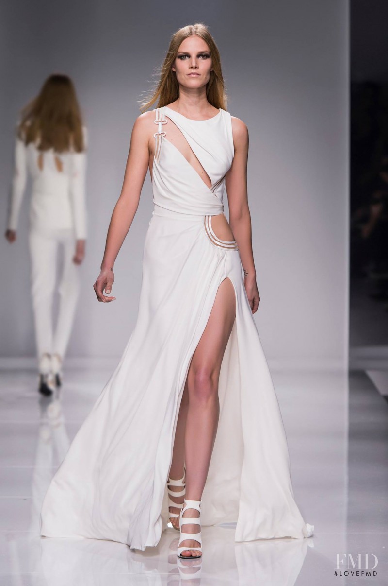 Suvi Koponen featured in  the Atelier Versace fashion show for Spring/Summer 2016