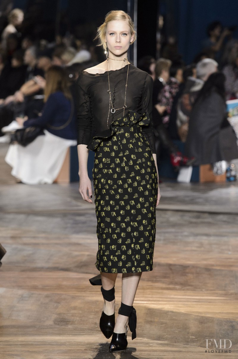 Sofie Hemmet featured in  the Christian Dior Haute Couture fashion show for Spring/Summer 2016