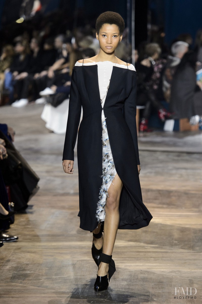 Lineisy Montero featured in  the Christian Dior Haute Couture fashion show for Spring/Summer 2016