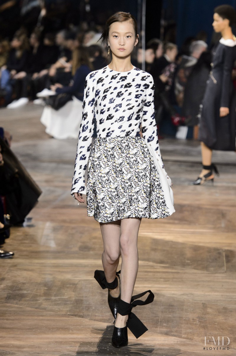 Wangy Xinyu featured in  the Christian Dior Haute Couture fashion show for Spring/Summer 2016