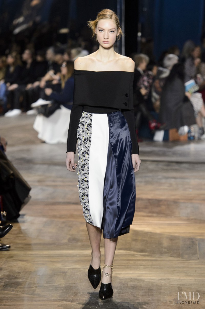 Susanne Knipper featured in  the Christian Dior Haute Couture fashion show for Spring/Summer 2016