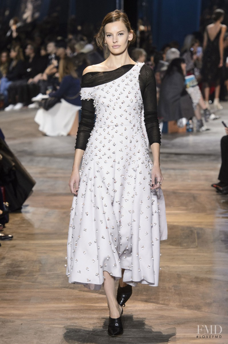 Amanda Murphy featured in  the Christian Dior Haute Couture fashion show for Spring/Summer 2016