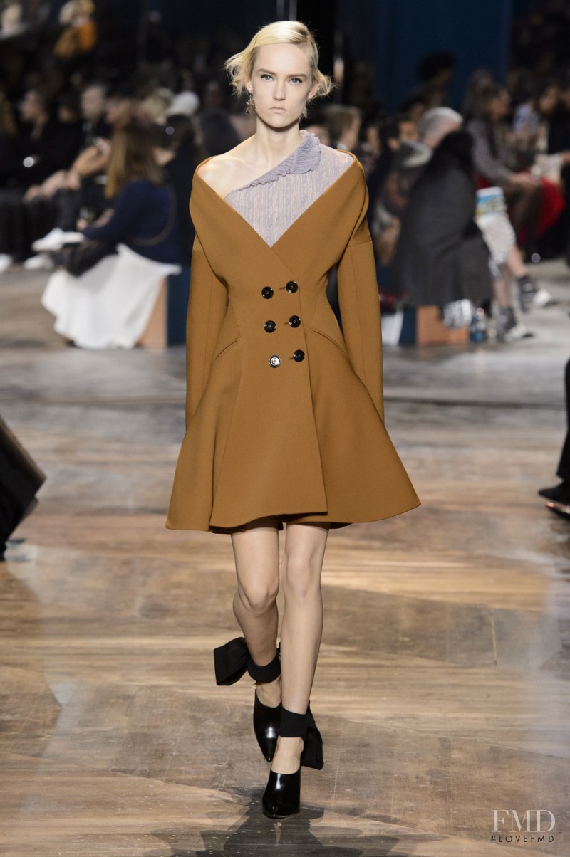 Harleth Kuusik featured in  the Christian Dior Haute Couture fashion show for Spring/Summer 2016