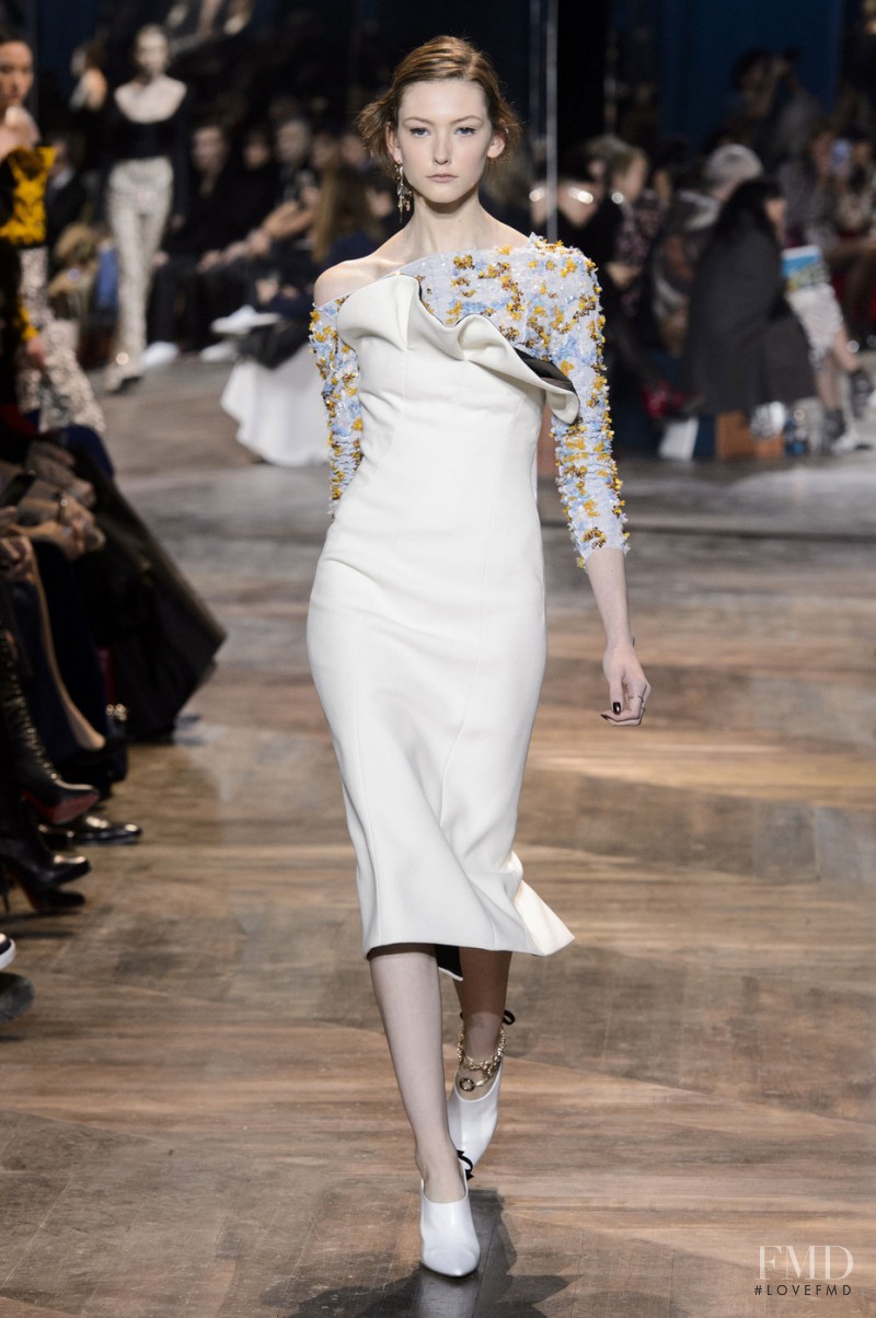 Allyson Chalmers featured in  the Christian Dior Haute Couture fashion show for Spring/Summer 2016