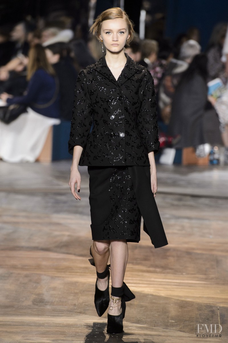 Peyton Knight featured in  the Christian Dior Haute Couture fashion show for Spring/Summer 2016