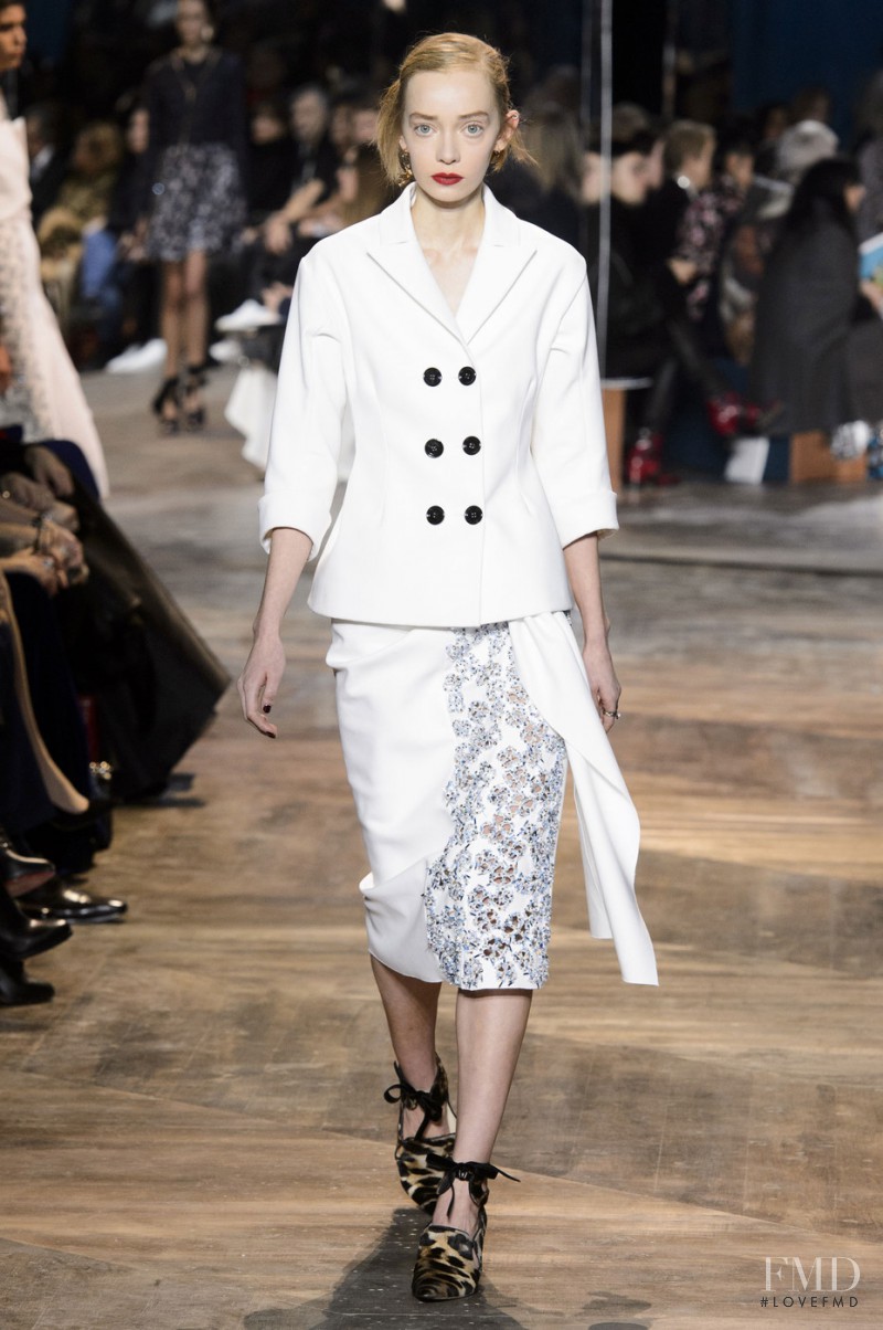 Leah Milligan featured in  the Christian Dior Haute Couture fashion show for Spring/Summer 2016