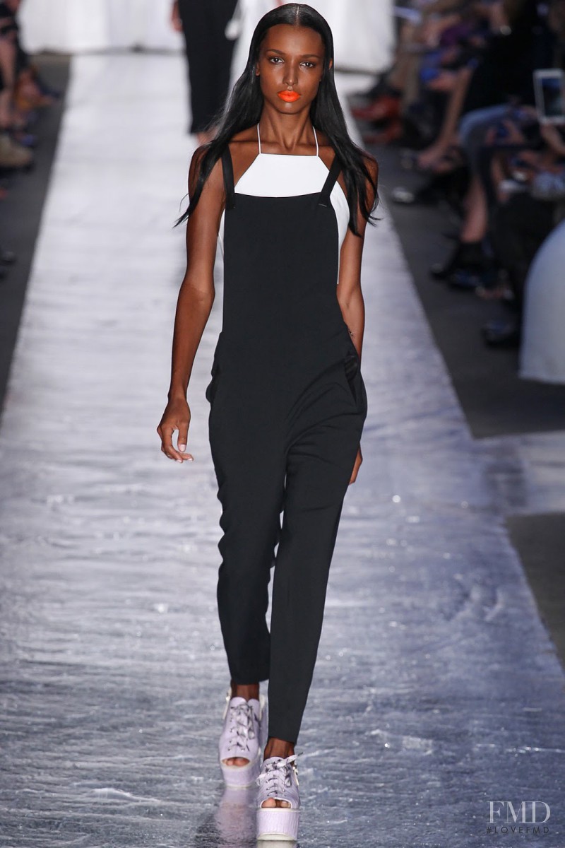 Jasmine Tookes featured in  the rag & bone fashion show for Spring/Summer 2014