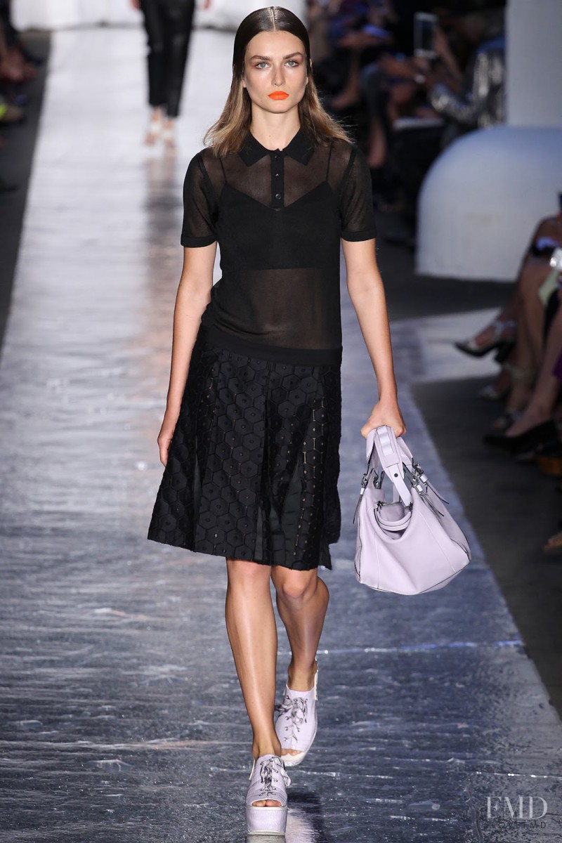Andreea Diaconu featured in  the rag & bone fashion show for Spring/Summer 2014