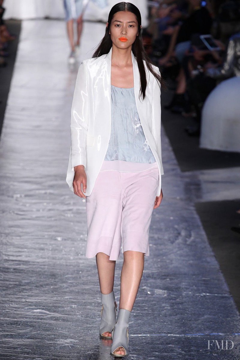 Liu Wen featured in  the rag & bone fashion show for Spring/Summer 2014
