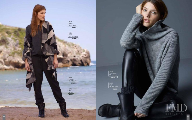 Nathalie Fransen featured in  the Faik Sönmez lookbook for Autumn/Winter 2015