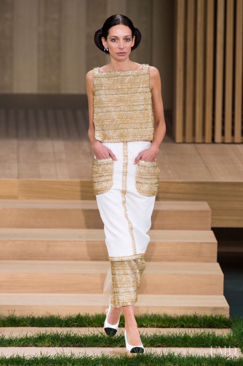 Amanda Sanchez featured in  the Chanel Haute Couture fashion show for Spring/Summer 2016