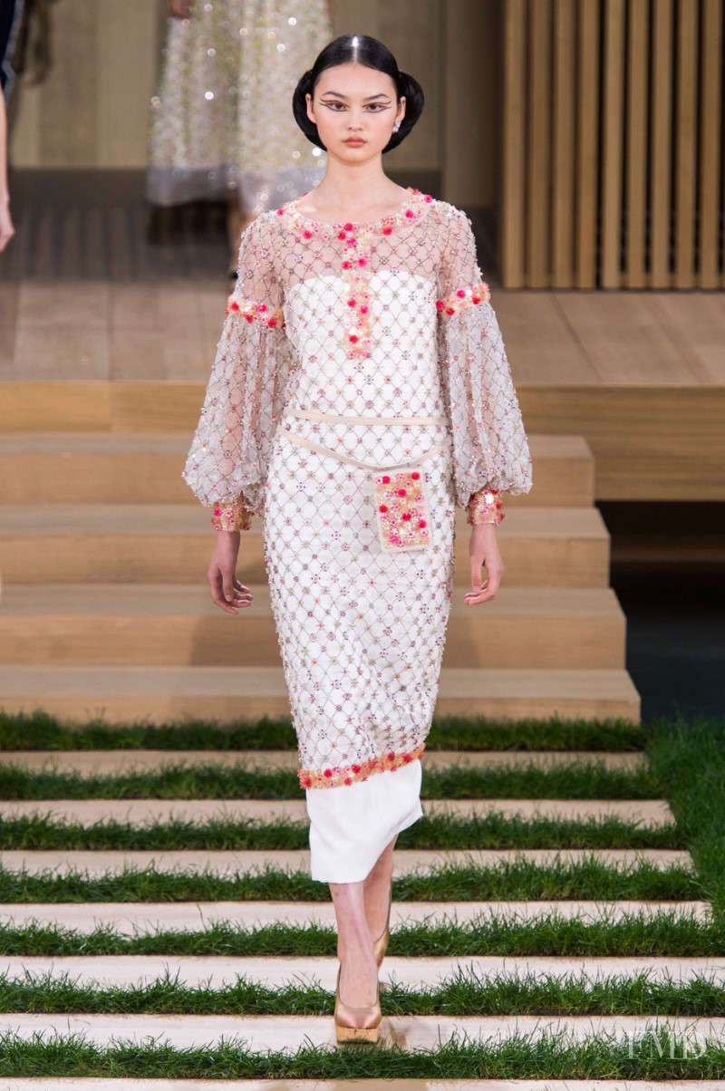 Cong He featured in  the Chanel Haute Couture fashion show for Spring/Summer 2016
