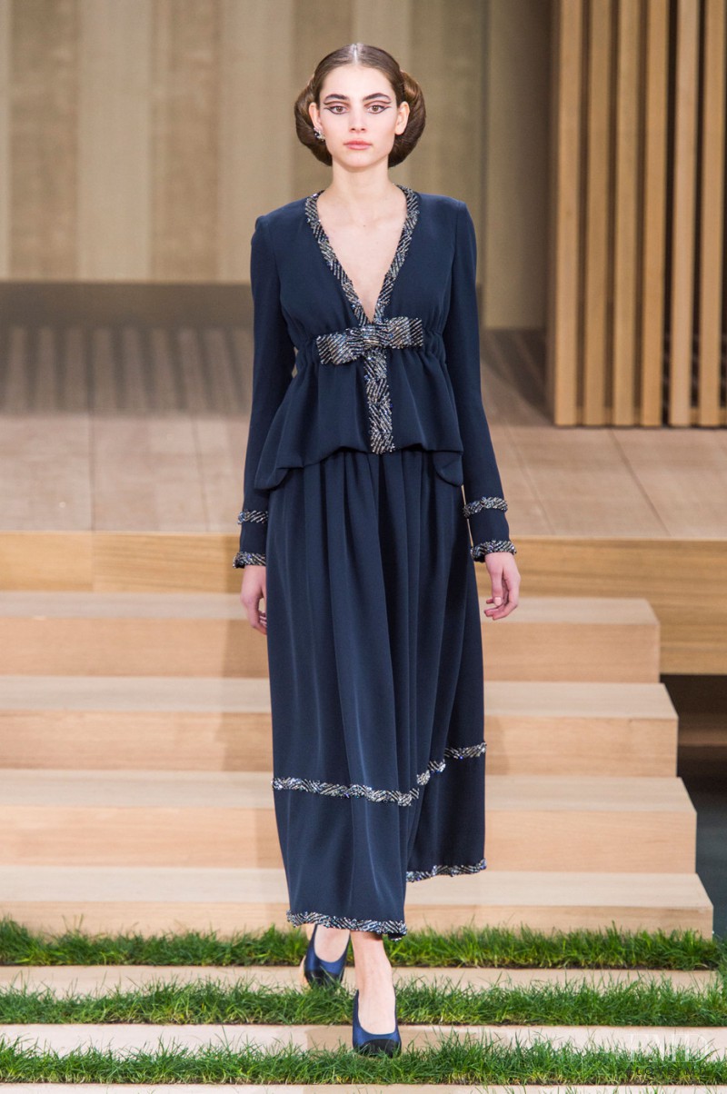 Romy Schönberger featured in  the Chanel Haute Couture fashion show for Spring/Summer 2016