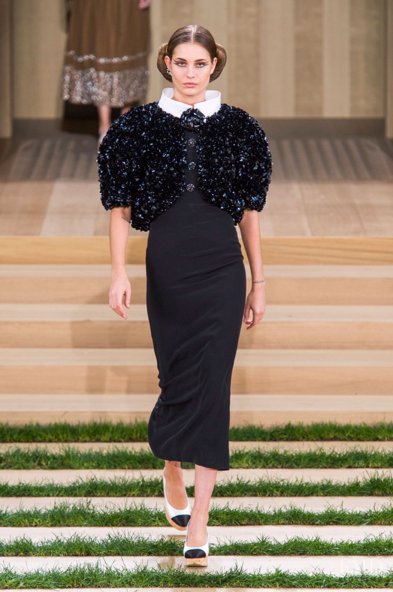 Nadja Bender featured in  the Chanel Haute Couture fashion show for Spring/Summer 2016