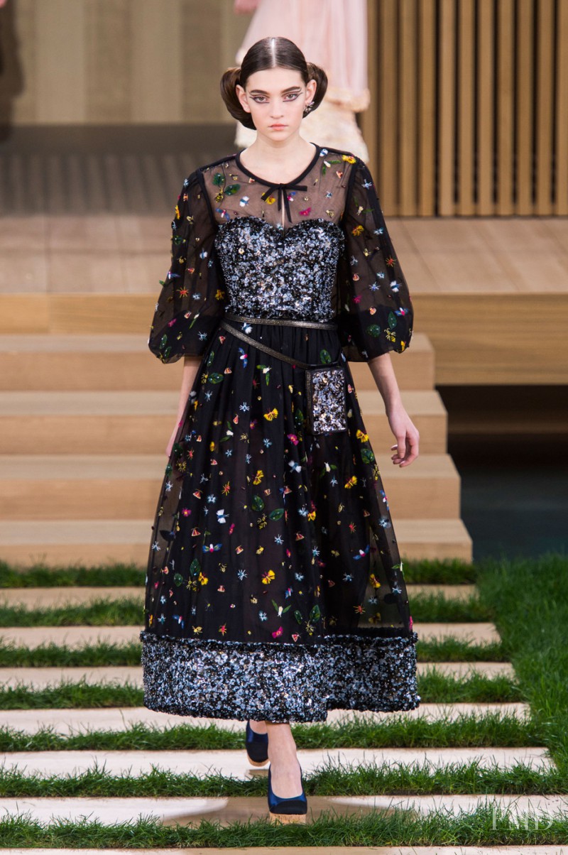 Yuliia Ratner featured in  the Chanel Haute Couture fashion show for Spring/Summer 2016