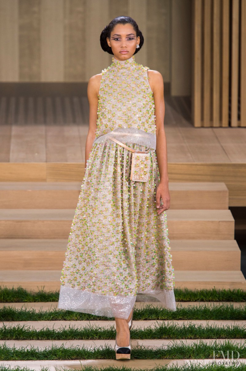 Lineisy Montero featured in  the Chanel Haute Couture fashion show for Spring/Summer 2016