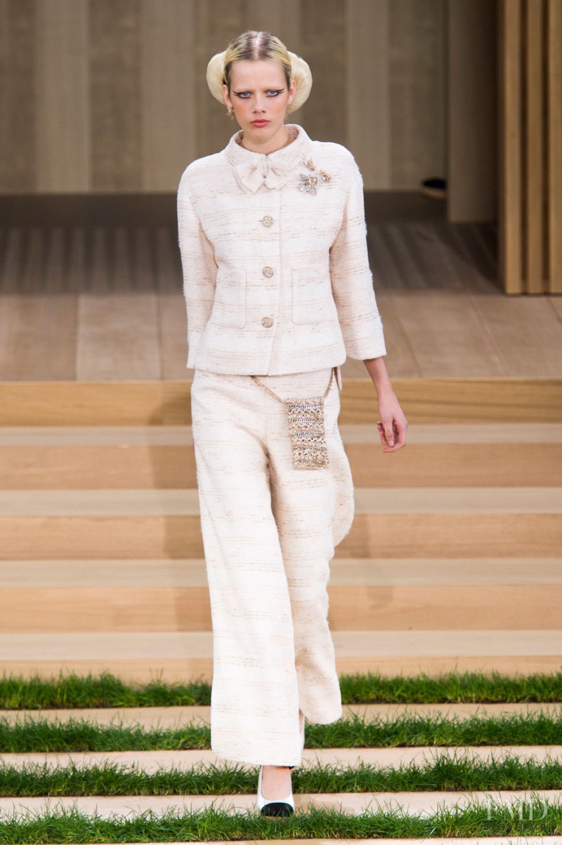 Marjan Jonkman featured in  the Chanel Haute Couture fashion show for Spring/Summer 2016