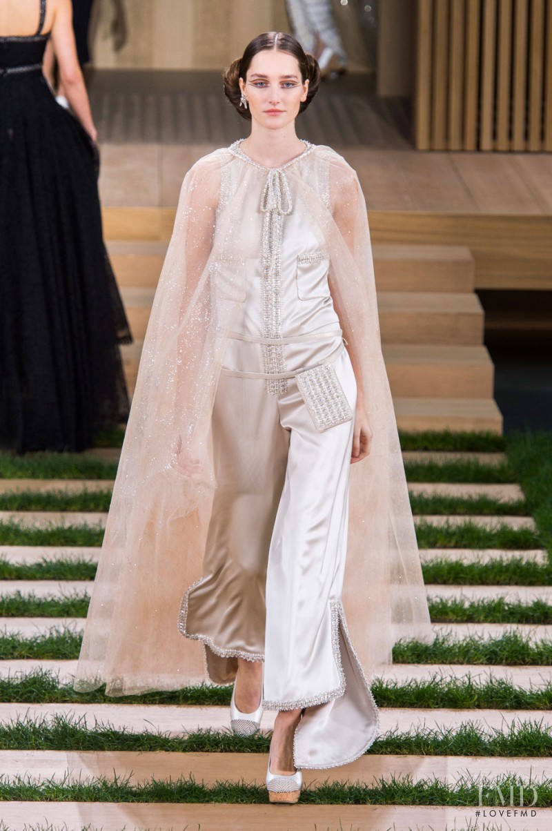Joséphine Le Tutour featured in  the Chanel Haute Couture fashion show for Spring/Summer 2016