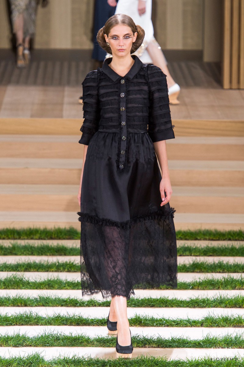 Melina Gesto featured in  the Chanel Haute Couture fashion show for Spring/Summer 2016