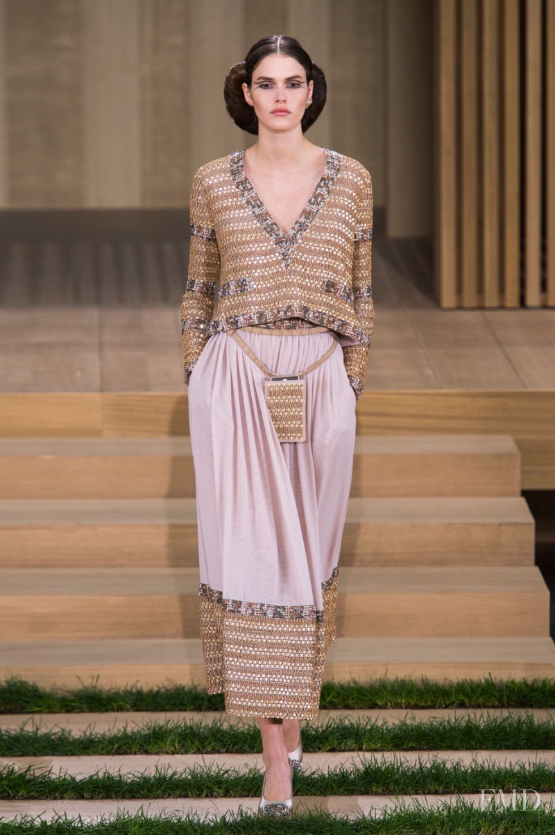 Vanessa Moody featured in  the Chanel Haute Couture fashion show for Spring/Summer 2016
