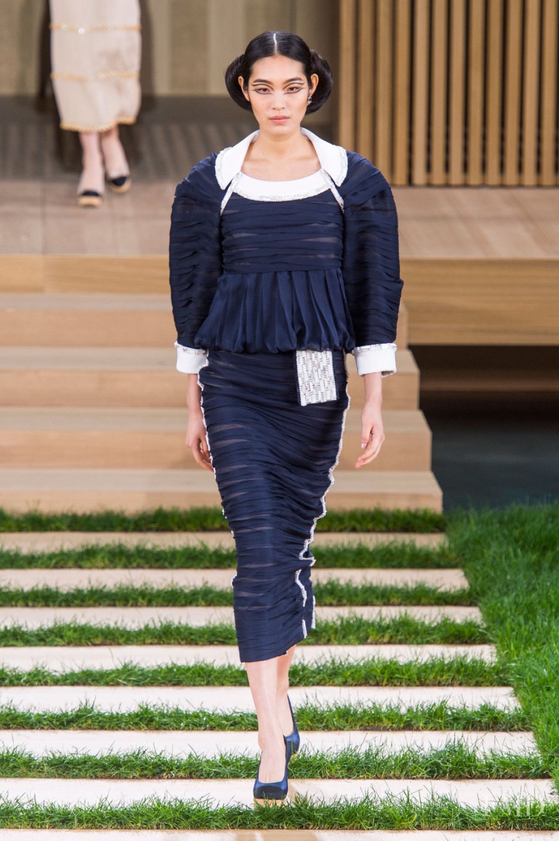 Chiharu Okunugi featured in  the Chanel Haute Couture fashion show for Spring/Summer 2016