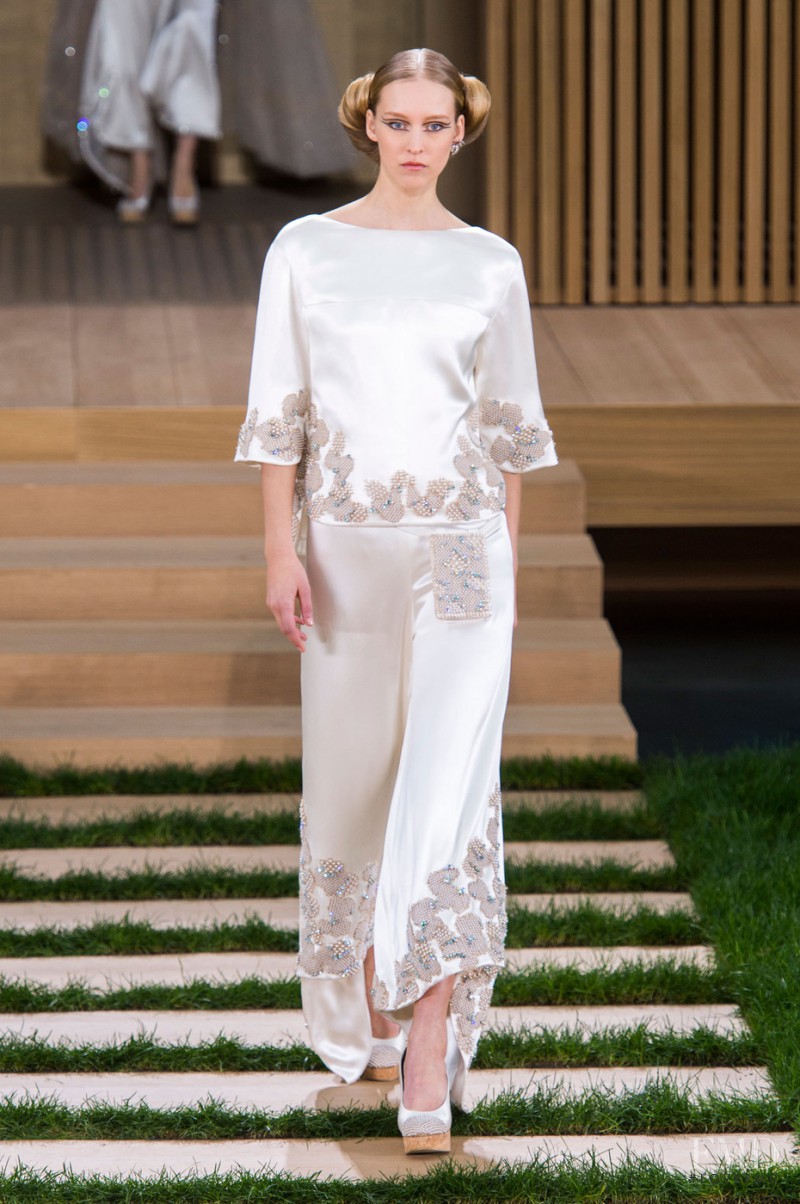Eva Berzina featured in  the Chanel Haute Couture fashion show for Spring/Summer 2016