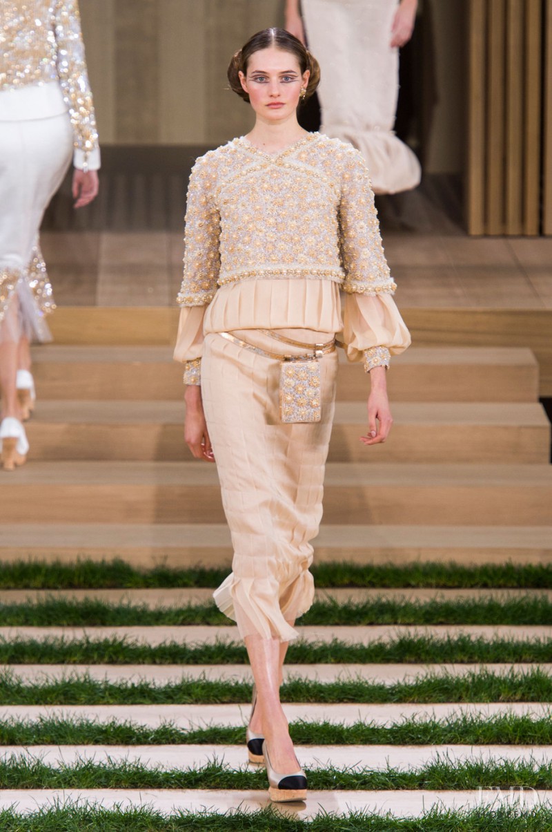 Sanne Vloet featured in  the Chanel Haute Couture fashion show for Spring/Summer 2016