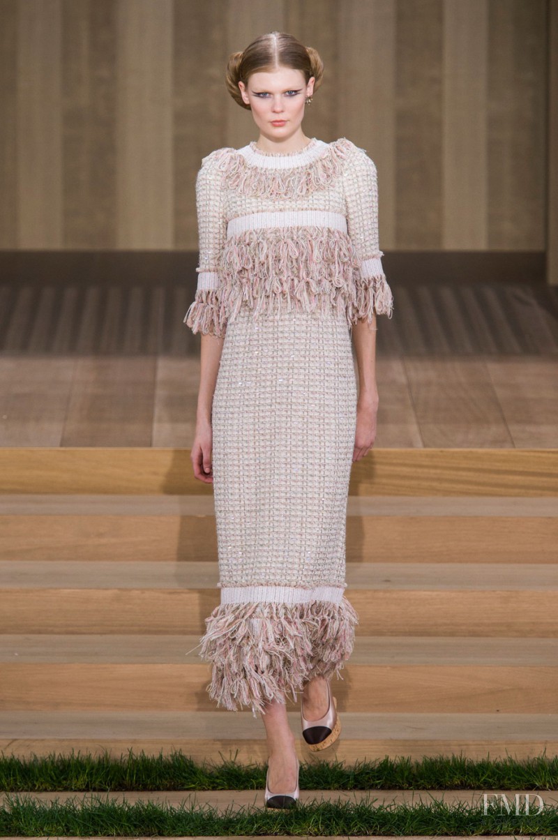 Alexandra Elizabeth Ljadov featured in  the Chanel Haute Couture fashion show for Spring/Summer 2016