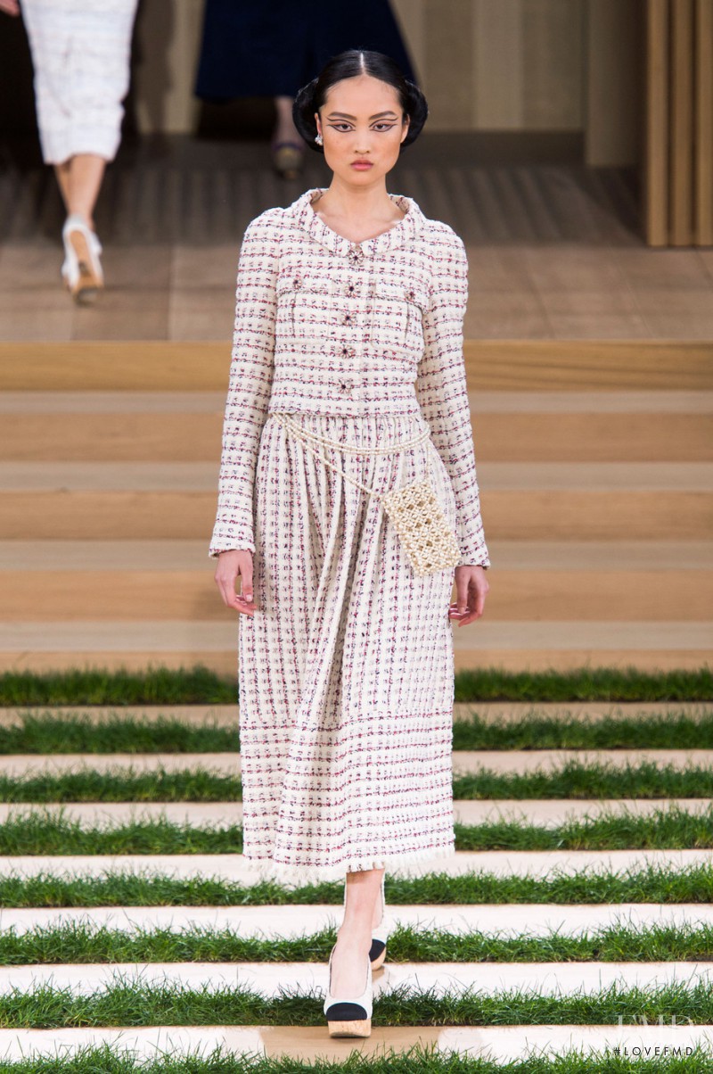 Jing Wen featured in  the Chanel Haute Couture fashion show for Spring/Summer 2016