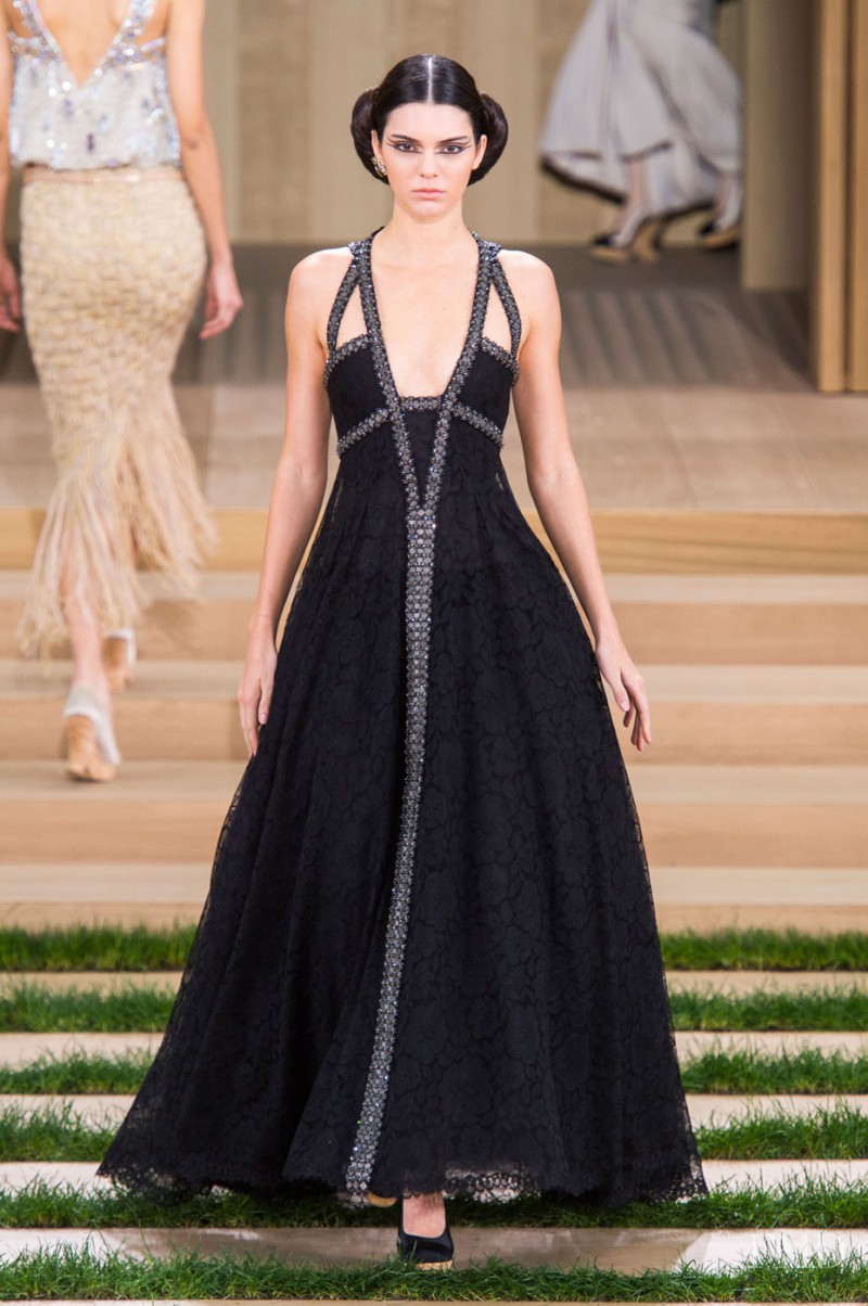 Kendall Jenner featured in  the Chanel Haute Couture fashion show for Spring/Summer 2016