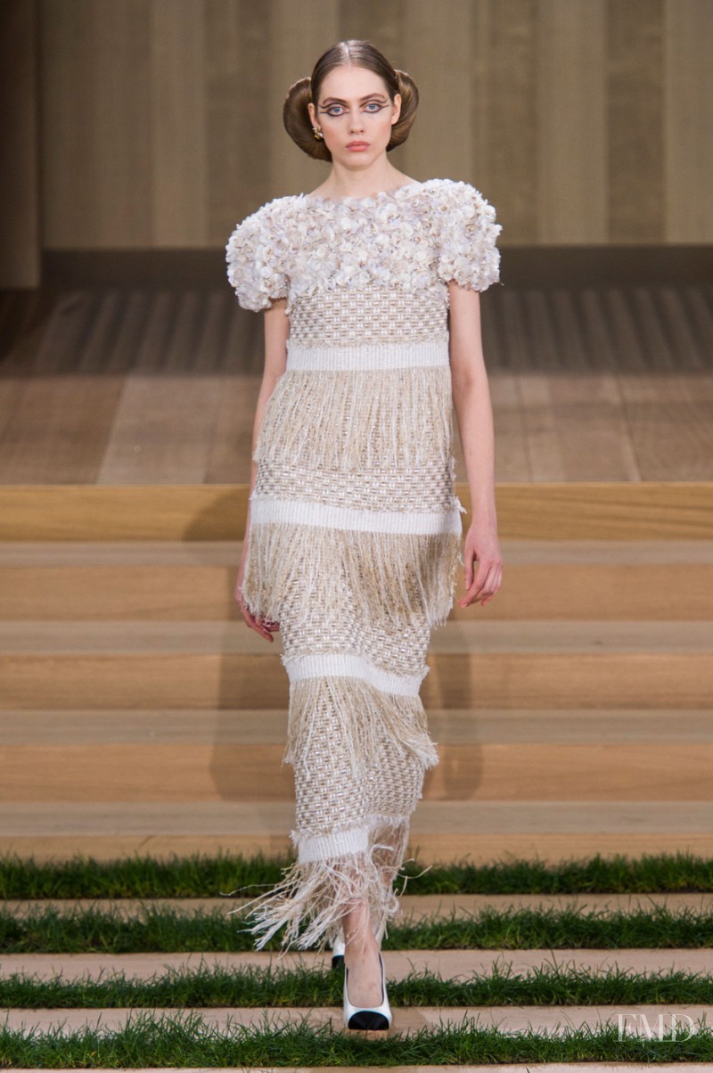 Odette Pavlova featured in  the Chanel Haute Couture fashion show for Spring/Summer 2016