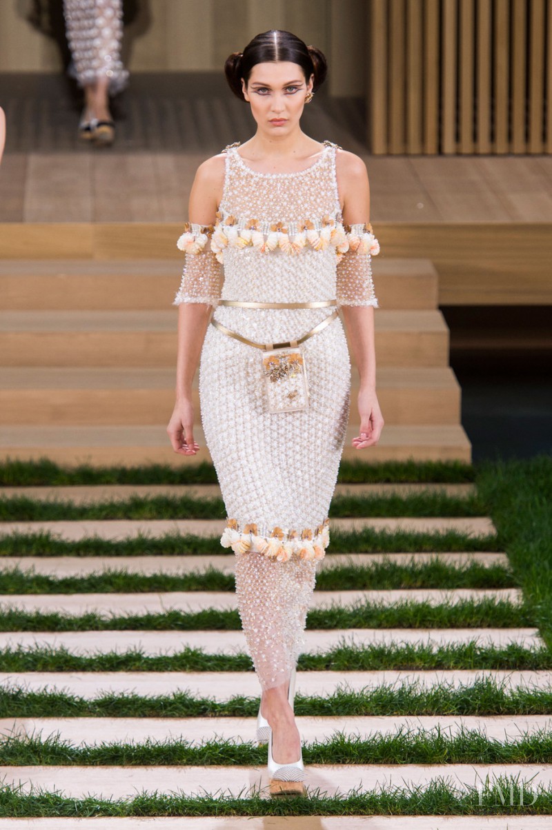 Bella Hadid featured in  the Chanel Haute Couture fashion show for Spring/Summer 2016